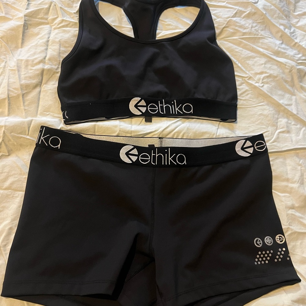 Ethika subzero sports bra and boy short set